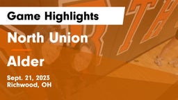 North Union  vs Alder  Game Highlights - Sept. 21, 2023