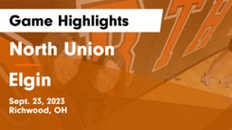 North Union  vs Elgin  Game Highlights - Sept. 23, 2023