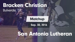 Matchup: Bracken Christian vs. San Antonio Lutheran 2016