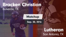 Matchup: Bracken Christian vs. Lutheran  2016