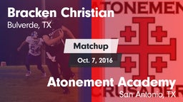Matchup: Bracken Christian vs. Atonement Academy  2016