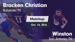 Matchup: Bracken Christian vs. Winston  2016
