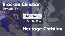 Matchup: Bracken Christian vs. Heritage Christian 2016