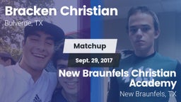 Matchup: Bracken Christian vs. New Braunfels Christian Academy 2017