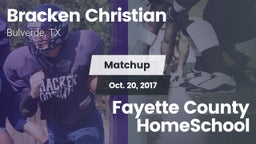Matchup: Bracken Christian vs. Fayette County HomeSchool 2017