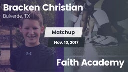 Matchup: Bracken Christian vs. Faith Academy 2017
