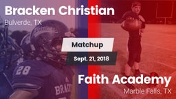 Matchup: Bracken Christian vs. Faith Academy 2018