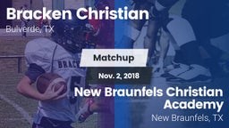 Matchup: Bracken Christian vs. New Braunfels Christian Academy 2018