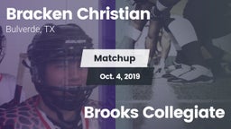 Matchup: Bracken Christian vs. Brooks Collegiate 2019