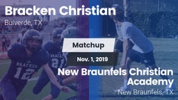 Matchup: Bracken Christian vs. New Braunfels Christian Academy 2019