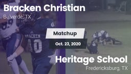 Matchup: Bracken Christian vs. Heritage School 2020