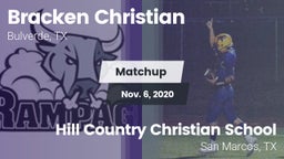 Matchup: Bracken Christian vs. Hill Country Christian School 2020