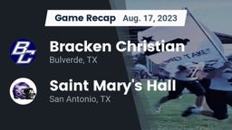 Recap: Bracken Christian  vs. Saint Mary's Hall  2023