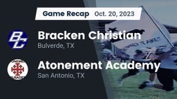 Recap: Bracken Christian  vs. Atonement Academy  2023