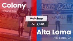 Matchup: Colony  vs. Alta Loma  2019
