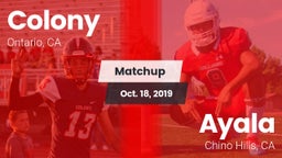 Matchup: Colony  vs. Ayala  2019