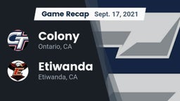 Recap: Colony  vs. Etiwanda  2021