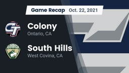 Recap: Colony  vs. South Hills  2021