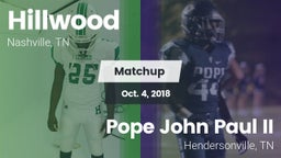 Matchup: Hillwood vs. Pope John Paul II  2018