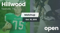 Matchup: Hillwood vs. open 2019