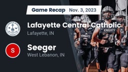 Recap: Lafayette Central Catholic  vs. Seeger  2023