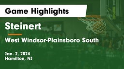 Steinert  vs West Windsor-Plainsboro South  Game Highlights - Jan. 2, 2024