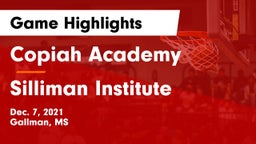 Copiah Academy  vs Silliman Institute  Game Highlights - Dec. 7, 2021