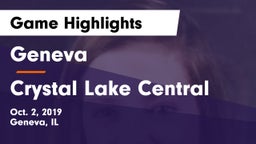 Geneva  vs Crystal Lake Central Game Highlights - Oct. 2, 2019