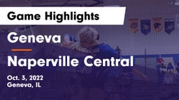 Geneva  vs Naperville Central  Game Highlights - Oct. 3, 2022