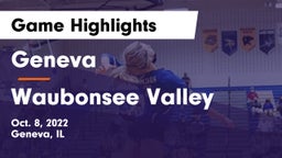 Geneva  vs Waubonsee Valley Game Highlights - Oct. 8, 2022