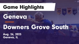 Geneva  vs Downers Grove South  Game Highlights - Aug. 26, 2023