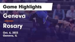 Geneva  vs Rosary Game Highlights - Oct. 6, 2023