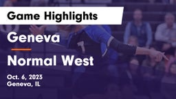 Geneva  vs Normal West  Game Highlights - Oct. 6, 2023