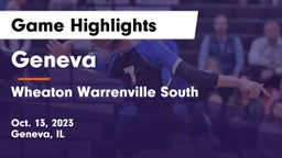 Geneva  vs Wheaton Warrenville South  Game Highlights - Oct. 13, 2023