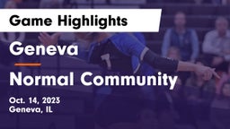 Geneva  vs Normal Community Game Highlights - Oct. 14, 2023