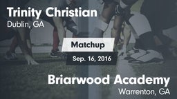 Matchup: Trinity Christian vs. Briarwood Academy  2016