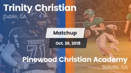 Matchup: Trinity Christian vs. Pinewood Christian Academy 2018