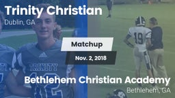 Matchup: Trinity Christian vs. Bethlehem Christian Academy  2018