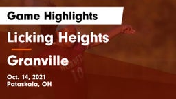 Licking Heights  vs Granville  Game Highlights - Oct. 14, 2021