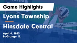 Lyons Township  vs Hinsdale Central  Game Highlights - April 4, 2023