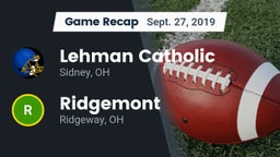 Recap: Lehman Catholic  vs. Ridgemont  2019