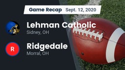 Recap: Lehman Catholic  vs. Ridgedale  2020