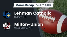 Recap: Lehman Catholic  vs. Milton-Union  2023