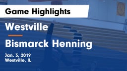 Westville  vs Bismarck Henning Game Highlights - Jan. 3, 2019