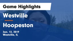 Westville  vs Hoopeston Game Highlights - Jan. 12, 2019