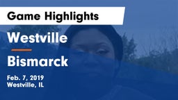 Westville  vs Bismarck  Game Highlights - Feb. 7, 2019