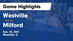 Westville  vs Milford  Game Highlights - Feb. 25, 2021
