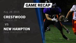 Recap: Crestwood  vs. New Hampton  2015