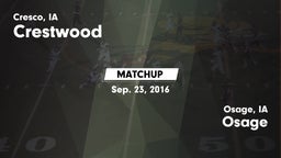Matchup: Crestwood High vs. Osage  2016