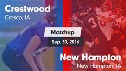 Matchup: Crestwood High vs. New Hampton  2016